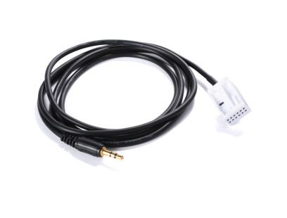 VW  AUX 3,5mm įėjimo adapteris per CD changer jungtį, 0,8m