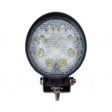 LED žibintas, apvalus 24W, 8x3W flood