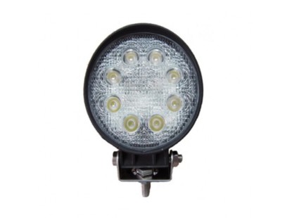 LED žibintas, apvalus 24W, 8x3W flood