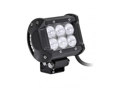 LED žibintas, kvadratinis-pailgas 18W, 6x3W flood