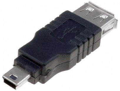 Perėjimo adapteris USB lizdas - mini USB kištukas, USB-BF/MUSB