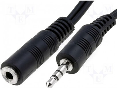 CABLE-403/3.5 AUX įėjimo laidas, 3.5mm kištukas-3.5mm lizdas