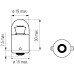 Bosma lemputė BA15s, 24V, 10W, R10W HD
