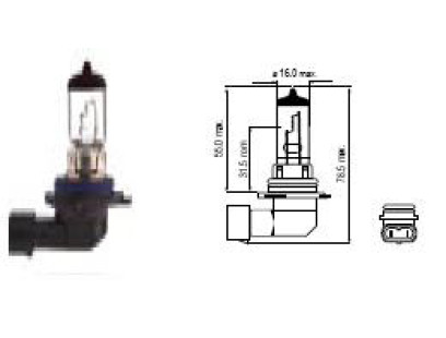 Bosma lemputė HB4, 55W