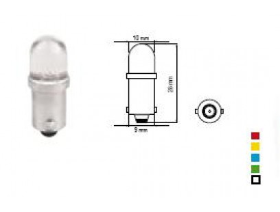 Bosma lemputė BA9s, raudona, šviesos diodai