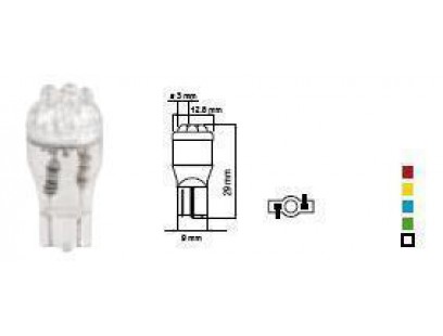 Bosma lemputė T13 balta, šviesos diodai