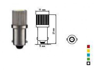Bosma lemputė BA9s, mėlyna, šviesos diodai