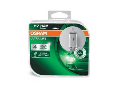 Osram lemputės ULTRA LIFE, H7, 55W, DUO 64210ULT