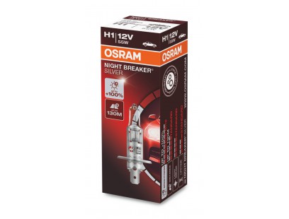 Osram lemputės SILVER +100%, H1, 55W 64150NBS