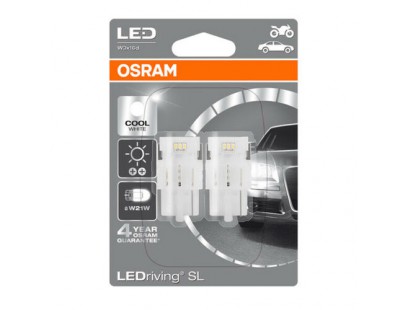 Osram LED lemputės, W21W T20 W3x16D 12V/2,5W(21W) Balta 6000K, 2vn