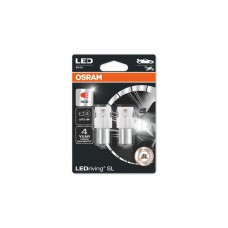 Osram LED lemputės, P21W  BA15s 12V/4W (21W) raudona, 2pcs 7506DRP