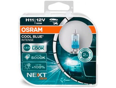 Osram lemputės,H11, Cool Blue® Intense NextGeneration, 5000K, 55W