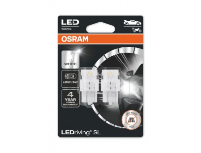 Osram LED lemputės, W21/5W T20 W3x16q 12V/1,5W(21W)Balta, 2vnt. 75