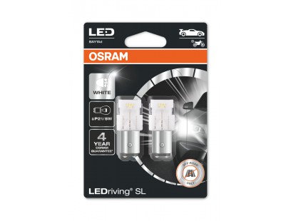 Osram LED lemputės, P21/5W  BAY15d 12V  2.00/0.4W Balta, 2vnt 7528