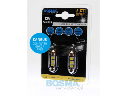 Bosma, lemputė CANBUS, SV8.5, 3xSMD5050, 36mm