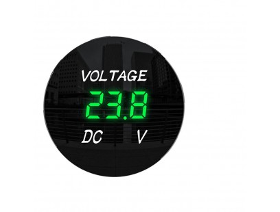 Automobilinis voltmetras žalias apšvietimas