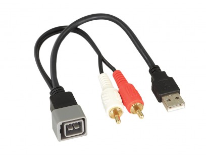 USB ir AUX jungties perėjimas Nissan