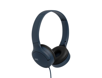 JVC, HA-S33UC-AU, mėlynos sp. dinaminės ausinės, mikrofonas