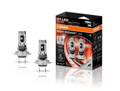 Osram LED pagrindinės šviesos H7, 6000K, LEDriving HL, +450%, 6421