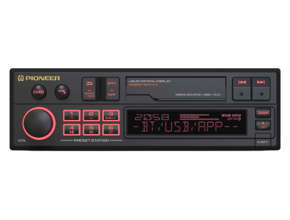 Pioneer, SXT-C10PS RETRO magnetola su Bluetooth, USB, DAB