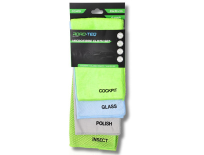 Mikropluošto šluosčių rinkinys „Streak Free Primary Set“ – 4 vnt.