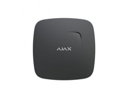 Bevielis dūmų ir temperatūros jutiklis Ajax FireProtect 38104.10.BL1 (juodas, integruota sirena)