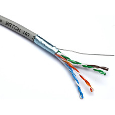 Kabelis ryšio Excel 100-216 Cat5 F/UTP  (PVC, ECA, pilkas, ritė 305m.)