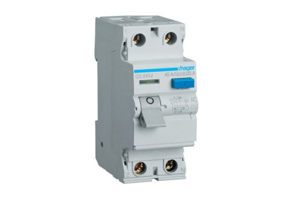 Srovės nuotekio relė Hager CD241J (AC, 40A, 2P, 30mA, 230V)