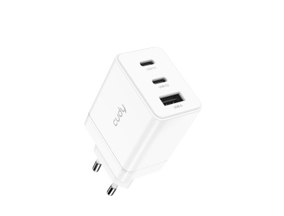 Sieninis įkroviklis Cudy CH67_EU (2x USB-C, USB-A, 67W, PD 3.0, QC 3.0) Sieninis įkroviklis Cudy CH67_EU (2x USB-C, USB-A, 67W, PD 3.0, QC 3.0)
