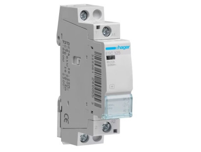 Kontaktorius Hager ESC125 (1P, 25A, 230V)