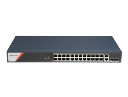 26 prievadų, 24 PoE prievadų komutatorius Hikvision DS-3E1528HP-SI-24P2T2F