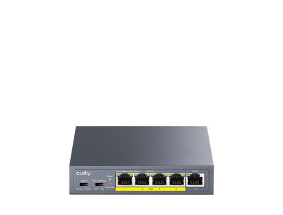 5 prievadų komutatorius CUDY GS105P (Nevaldomas, PoE)