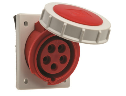 Pramoninis įleidžiamas kištukinis lizdas Pawbol B.1905 (16A, 5P, 400V, IP67)