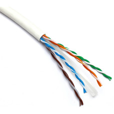 Kabelis ryšio Excel 190-074 Cat6 U/UTP (LZSH, B2CA, baltas, ritė 305m.)