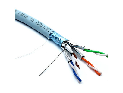 Excel 190-996 F/FTP 6A kabelis LSOH, B2CA (mėlynas, 500m)