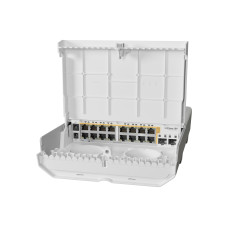 18 prievadų komutatorius Mikrotik Cloud Smart Switch CRS318-16P-2S+OUT