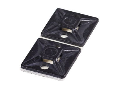 Lipni aikštelė dirželiams HAUPA 262161 (100vnt, juoda, 19x19)