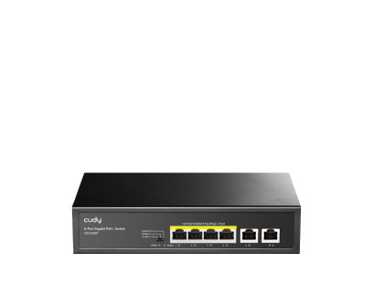 6 prievadų komutatorius CUDY GS1006P (Nevaldomas, PoE)