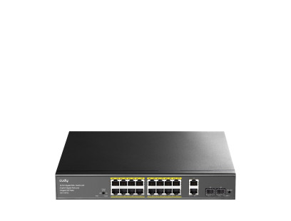 16 prievadų komutatorius CUDY GS1018PS2 (Nevaldomas, PoE)
