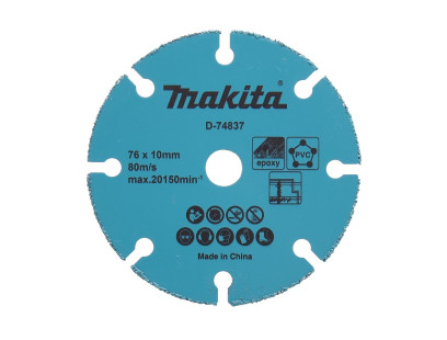 Kietmetalio pjovimo diskas 76mm Makita D-74837
