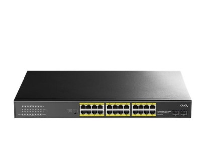 24 prievadų komutatorius CUDY GS1028PS2 (Nevaldomas, PoE)