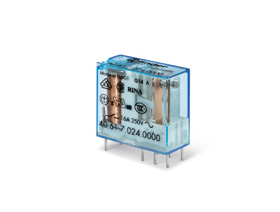 Relė 2 grupė 40 serijos Finder 405280240000 (24V AC, 8A/250VAC)