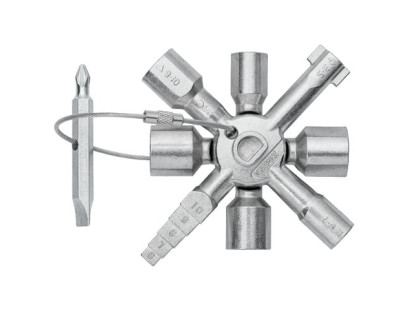 Universalus raktas Knipex 00 11 01 (skydams, metalinis) Universalus raktas Knipex 00 11 01 (skydams, metalinis)
