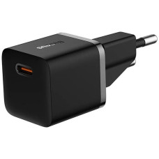 Sieninis įkroviklis BASEUS CCGN050101 (GaN5 mini, 20W, USB-C, QC3.0, juodas)