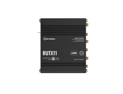 Pramoninis LTE modemas Teltonika RUTX11 20B200 su eSIM (LTE Cat 6, WiFi 5) Pramoninis LTE modemas Teltonika RUTX11 20B200 su eSIM (LTE Cat 6, WiFi 5)