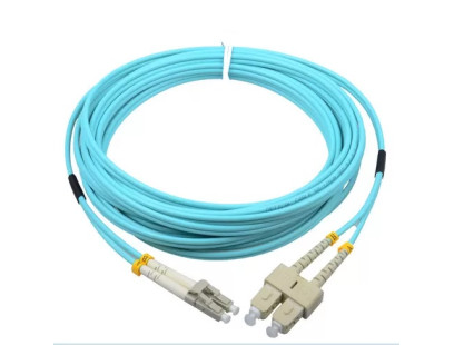 Optinis jungiamasis laidas LC/UPC-SC/UPC (SM 9/125, OM2, LSZH, dplx, 5m)