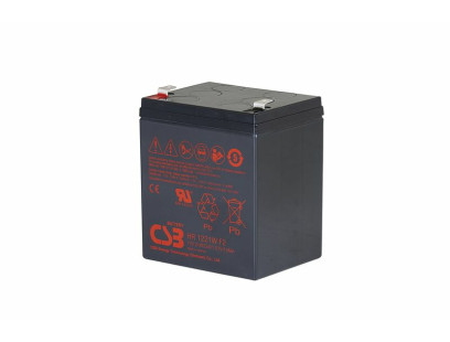 Akumuliatorius CSB (5Ah, 12V, F2, VRLA, AGM)