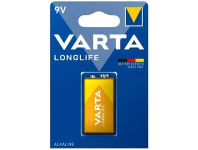 Varta Longlife baterija 6LR61/6LF22 (9V, šarminė, Krona)