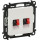 Dvigubas audio lizdas Valena Life Legrand 753178 (baltas)