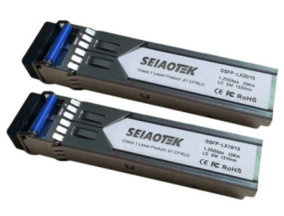 Optinis Integruojamas keitiklis SFP BiDi GSFP-LX20/13 (1.25Gbps, Single mode, TX1310nm, LC, 20km)